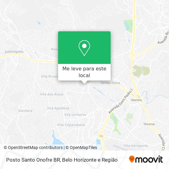 Posto Santo Onofre BR mapa