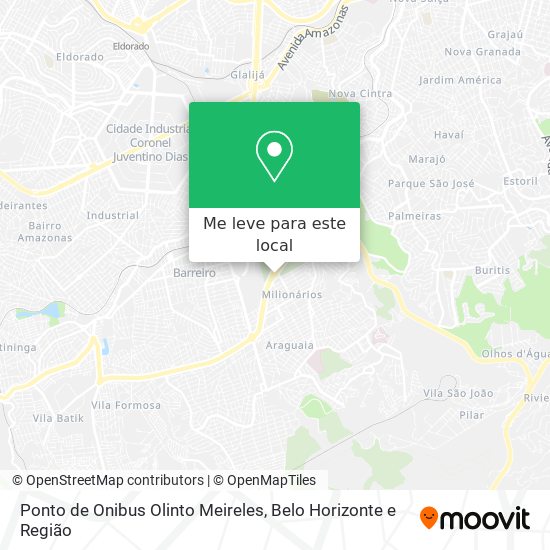 Ponto de Onibus Olinto Meireles mapa