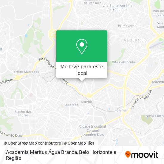 Academia Meritus Água Branca mapa