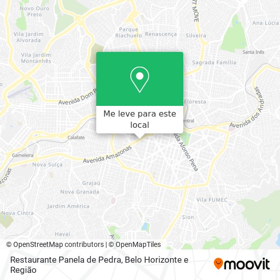 Restaurante Panela de Pedra mapa