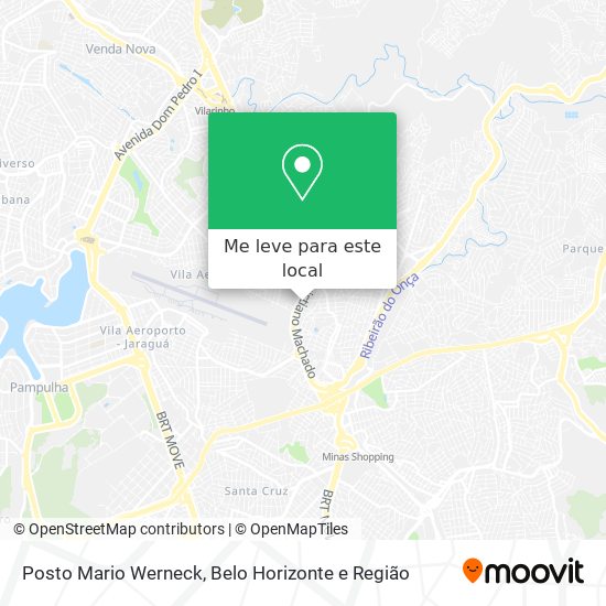 Posto Mario Werneck mapa