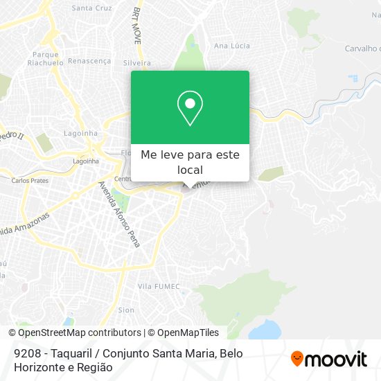9208 - Taquaril / Conjunto Santa Maria mapa
