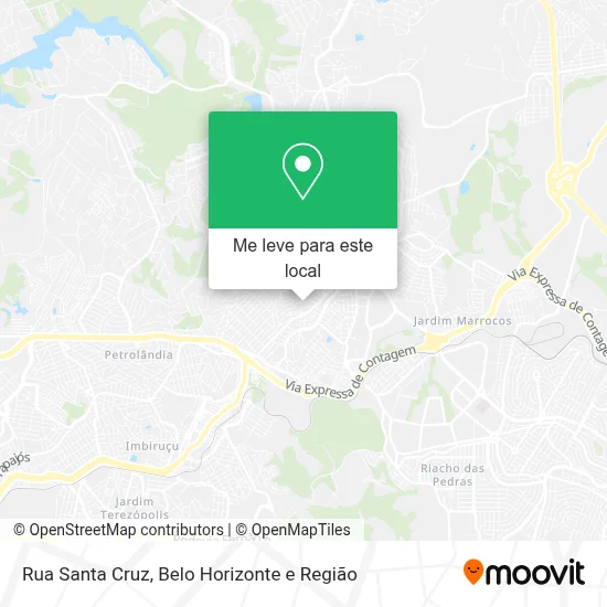 Rua Santa Cruz mapa