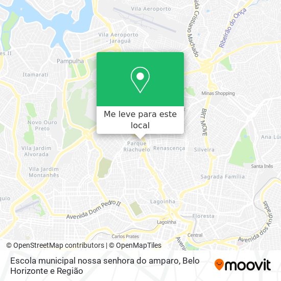 Escola municipal nossa senhora do amparo mapa