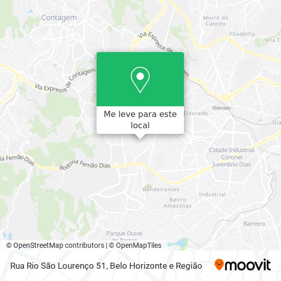 Rua Rio São Lourenço 51 mapa