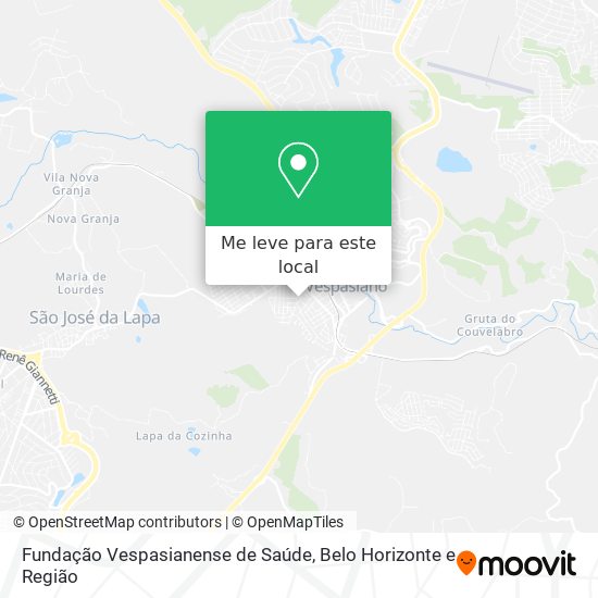 Fundação Vespasianense de Saúde mapa