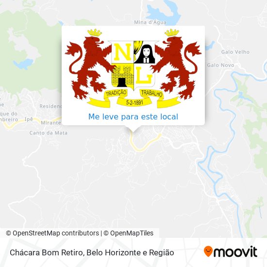 Chácara Bom Retiro mapa