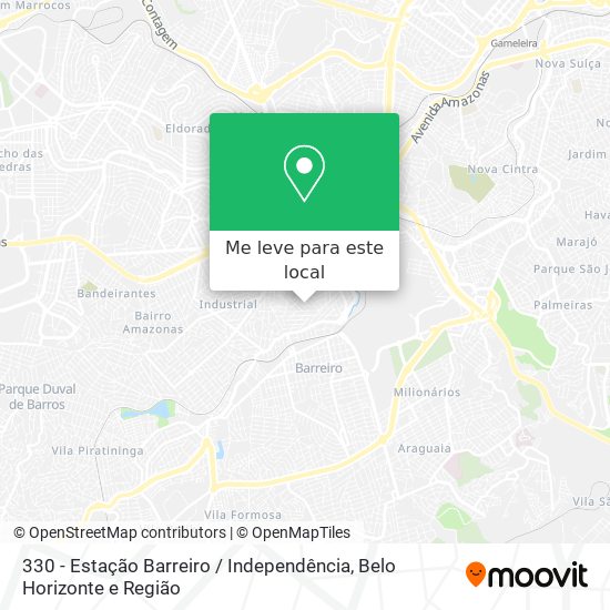 330 - Estação Barreiro / Independência mapa