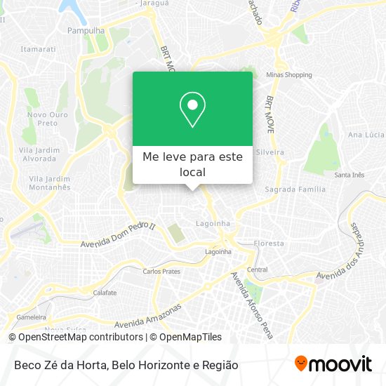 Beco Zé da Horta mapa