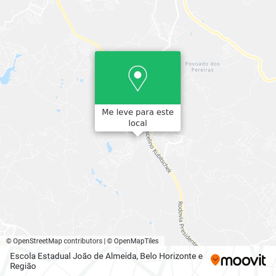 Escola Estadual João de Almeida mapa