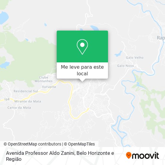 Avenida Professor Aldo Zanini mapa