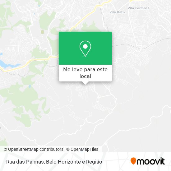 Rua das Palmas mapa