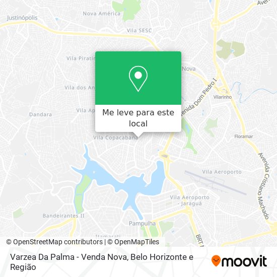 Varzea Da Palma - Venda Nova mapa