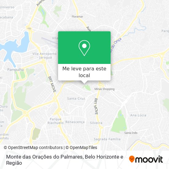 Monte das Orações do Palmares mapa