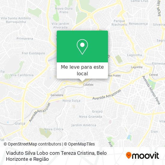 Viaduto Silva Lobo com Tereza Cristina mapa