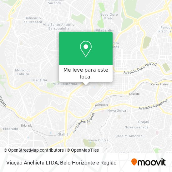 Viação Anchieta LTDA mapa