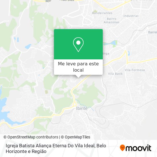 Igreja Batista Aliança Eterna Do Vila Ideal mapa