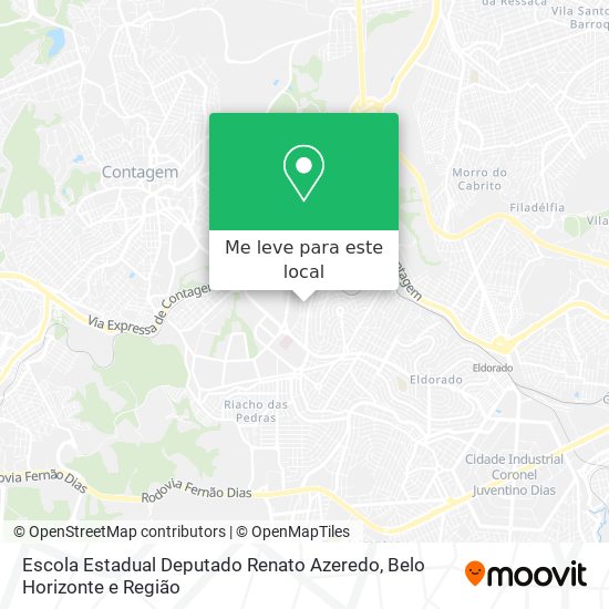 Escola Estadual Deputado Renato Azeredo mapa