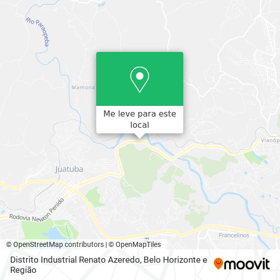 Distrito Industrial Renato Azeredo mapa