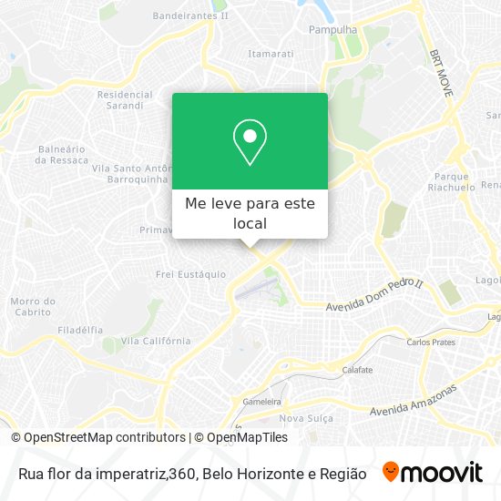 Rua flor da imperatriz,360 mapa