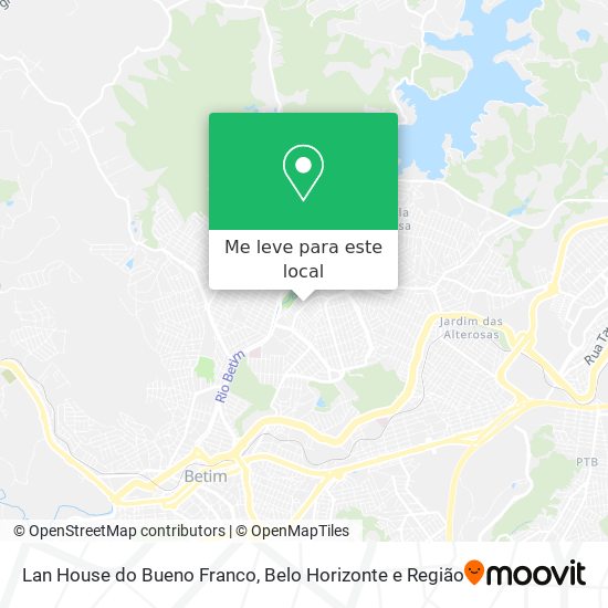Lan House do Bueno Franco mapa