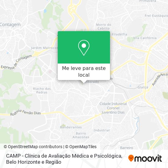 CAMP - Clínica de Avaliação Médica e Psicológica mapa