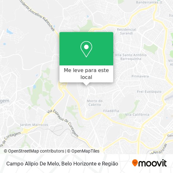 Campo Alípio De Melo mapa