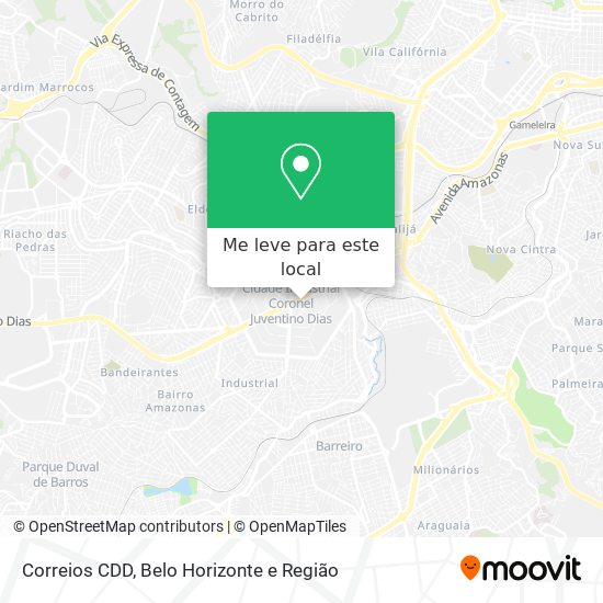 Correios CDD mapa