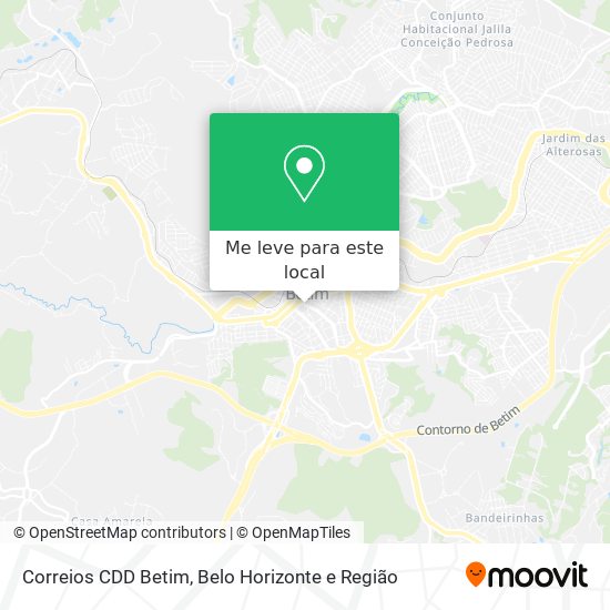 Correios CDD Betim mapa