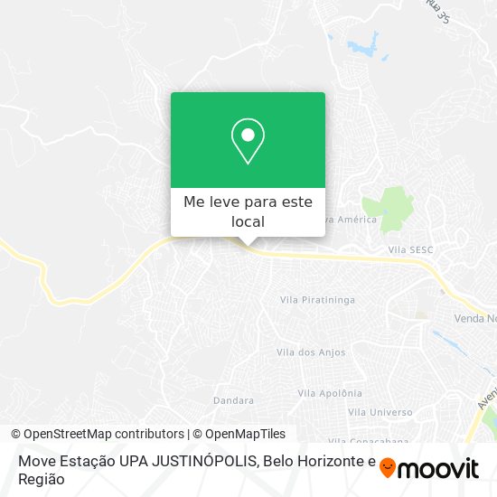 Move Estação UPA JUSTINÓPOLIS mapa