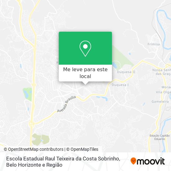 Escola Estadual Raul Teixeira da Costa Sobrinho mapa