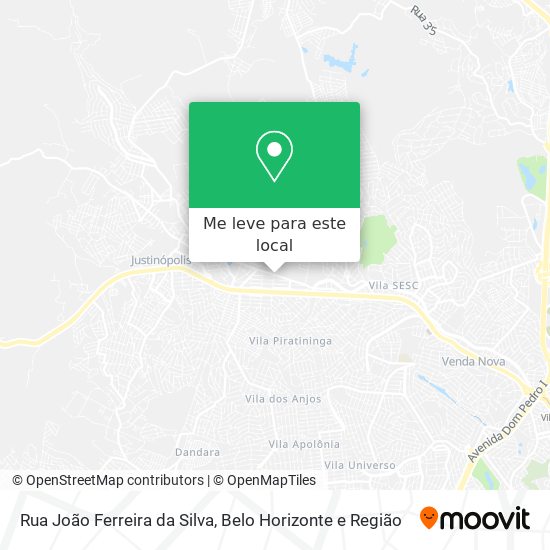 Rua João Ferreira da Silva mapa