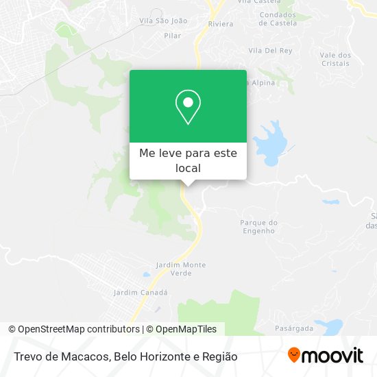 Trevo de Macacos mapa