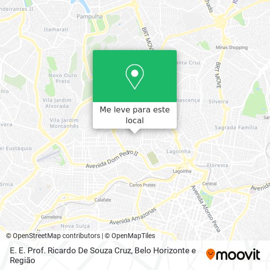 E. E. Prof. Ricardo De Souza Cruz mapa