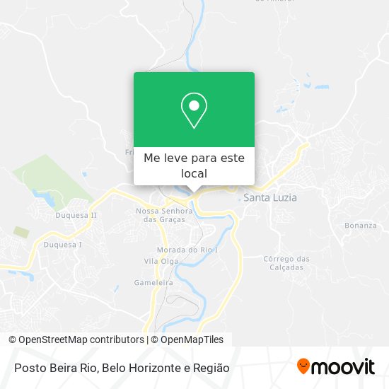 Posto Beira Rio mapa