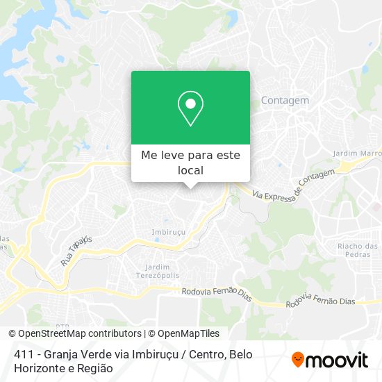 411 - Granja Verde via Imbiruçu / Centro mapa