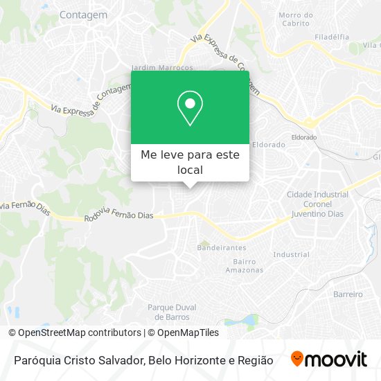 Paróquia Cristo Salvador mapa