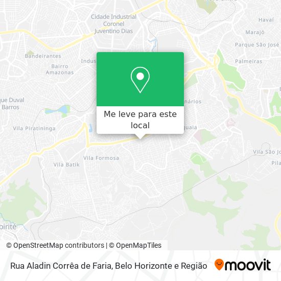 Rua Aladin Corrêa de Faria mapa