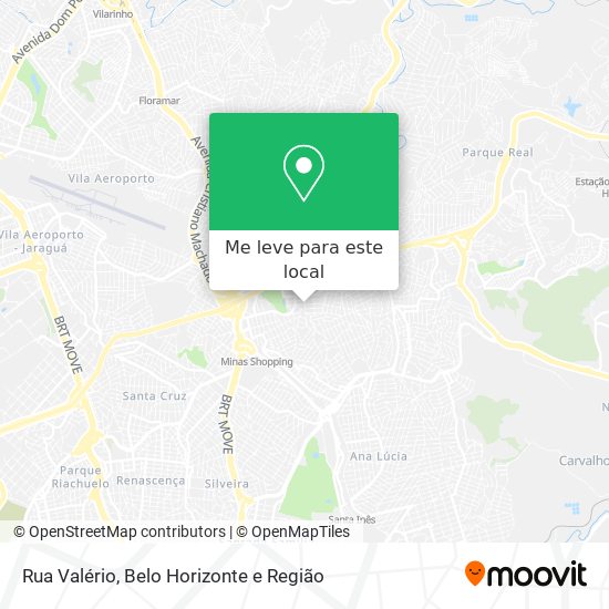 Rua Valério mapa