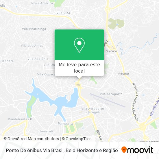 Ponto De ônibus Via Brasil mapa