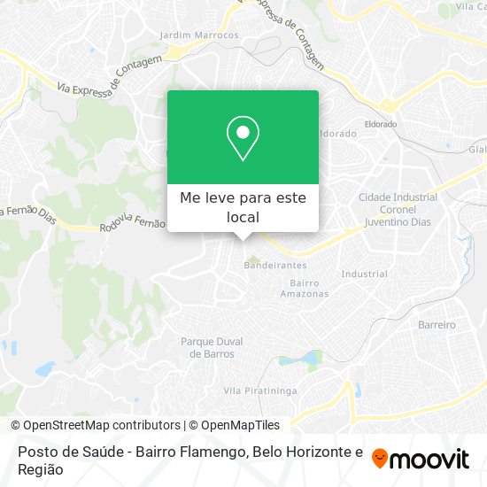 Posto de Saúde - Bairro Flamengo mapa