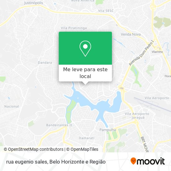 rua eugenio sales mapa