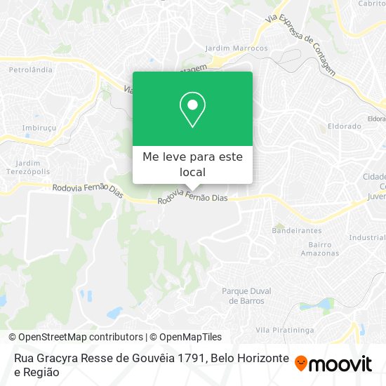 Rua Gracyra Resse de Gouvêia 1791 mapa