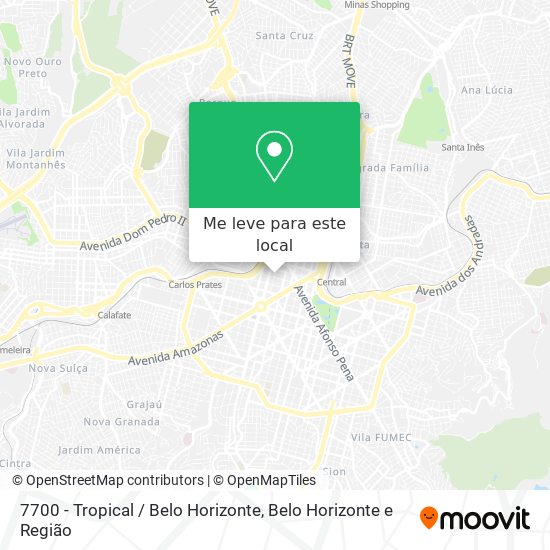 7700 - Tropical / Belo Horizonte mapa