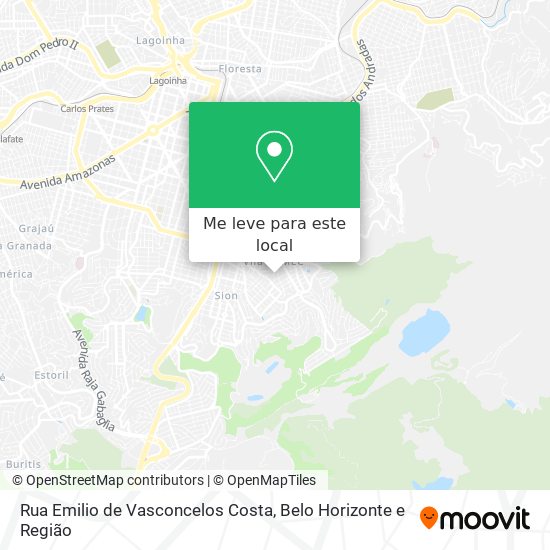 Rua Emilio de Vasconcelos Costa mapa