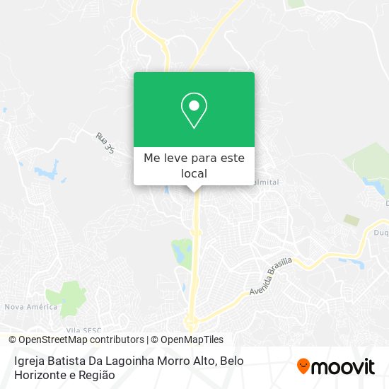 Igreja Batista Da Lagoinha Morro Alto mapa