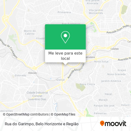 Rua do Garimpo mapa