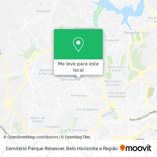 Cemitério Parque Renascer mapa