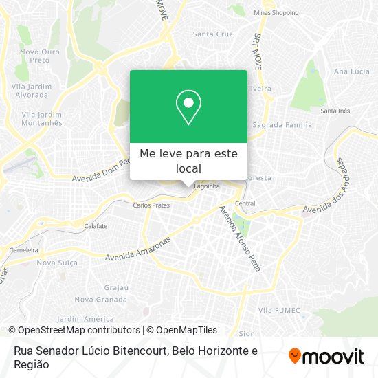 Rua Senador Lúcio Bitencourt mapa