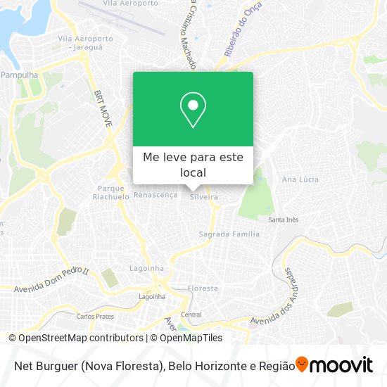 Net Burguer (Nova Floresta) mapa